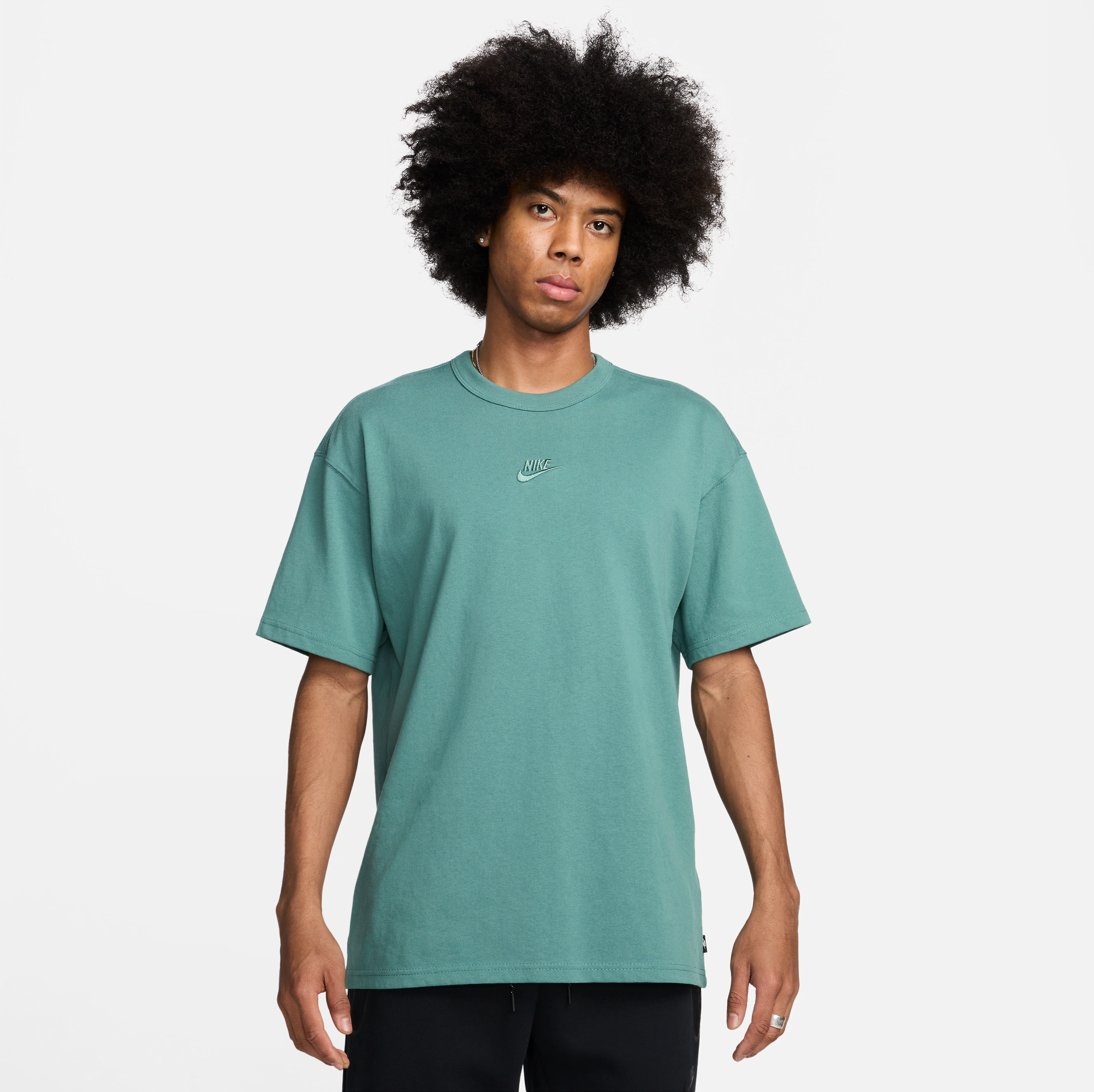 nike t-shirt  sportswear premium essentials - uomo - verde