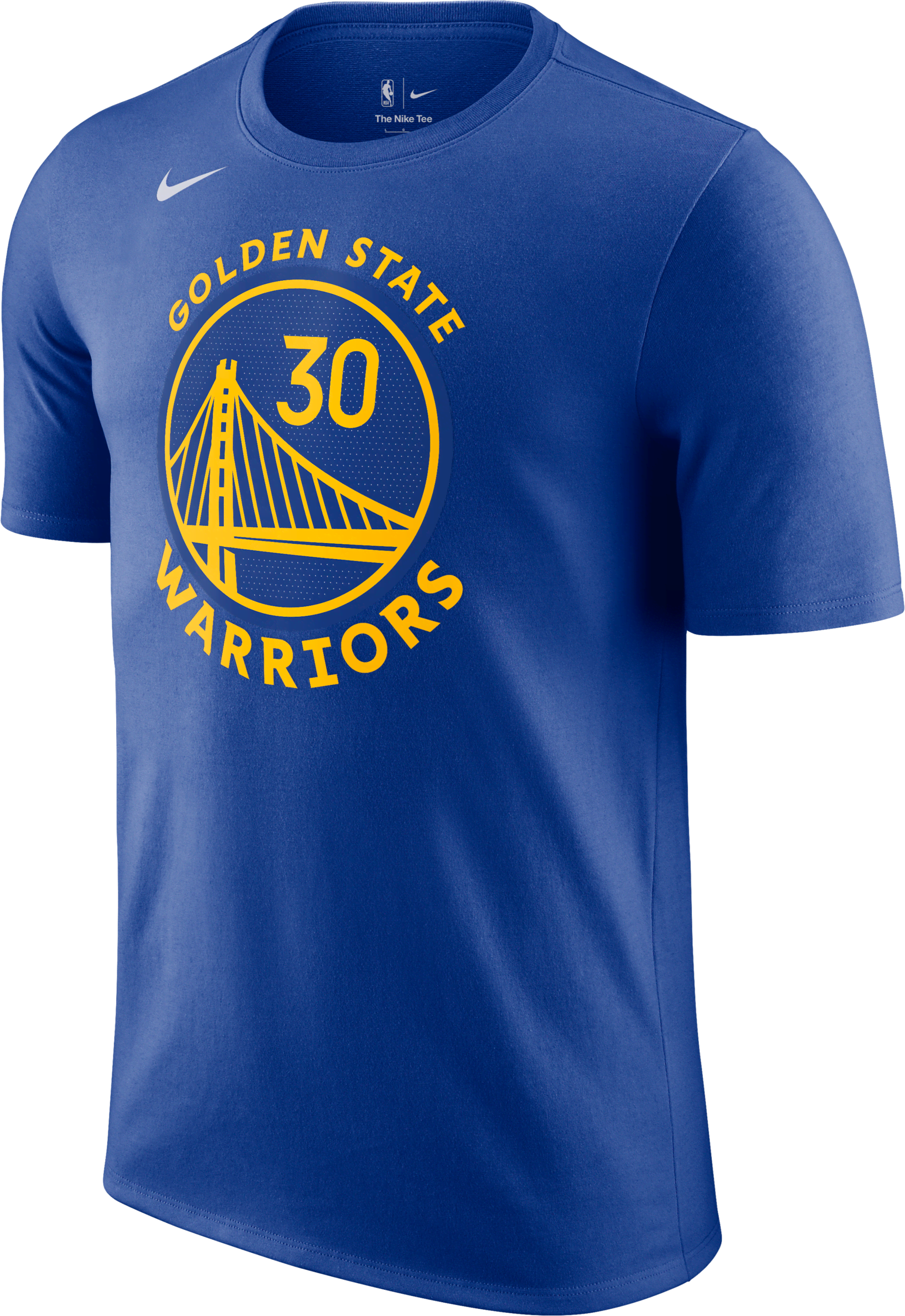 nike t-shirt golden state warriors  nba - uomo - blu