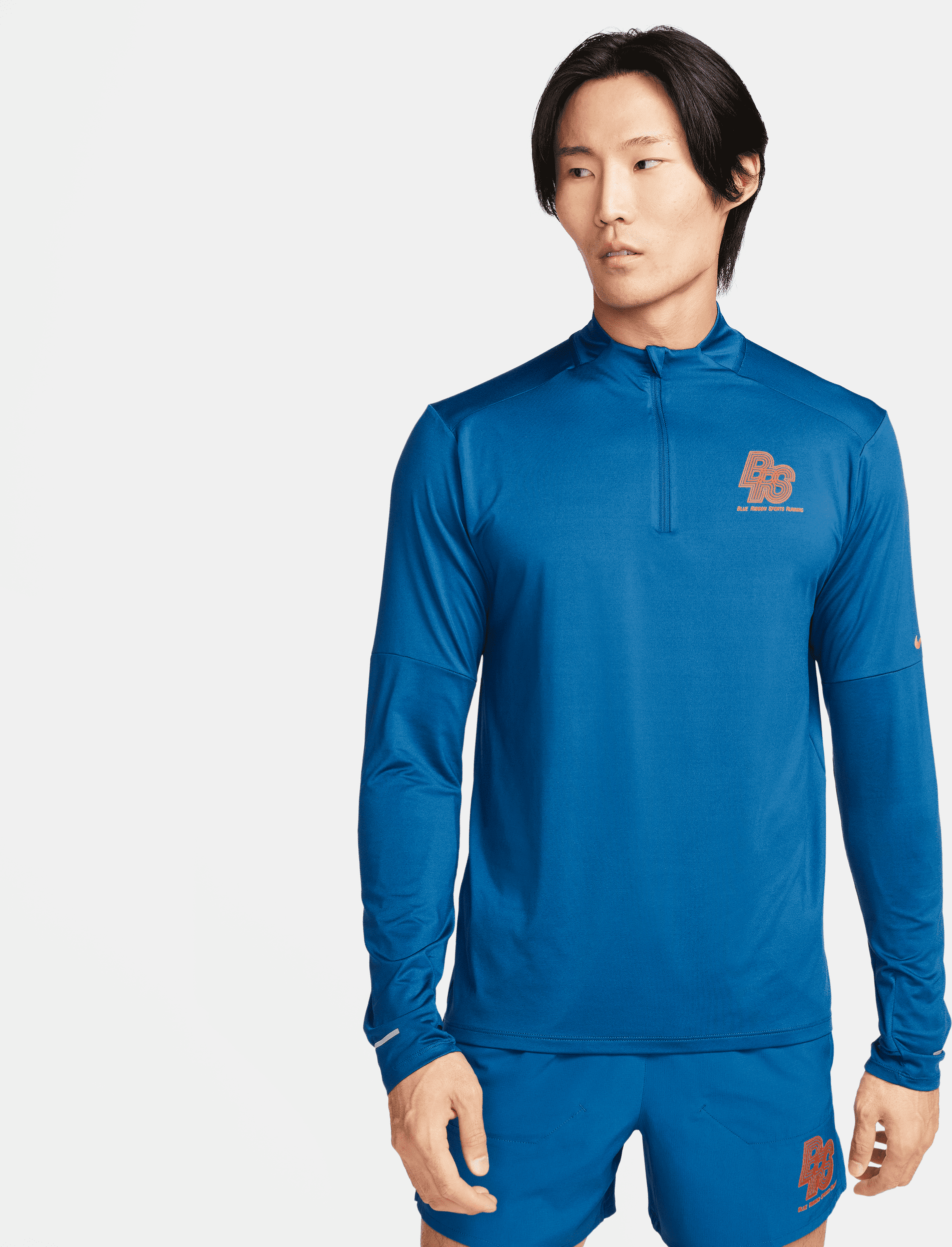 nike maglia da running con zip a metà lunghezza  dri-fit running energy – uomo - blu