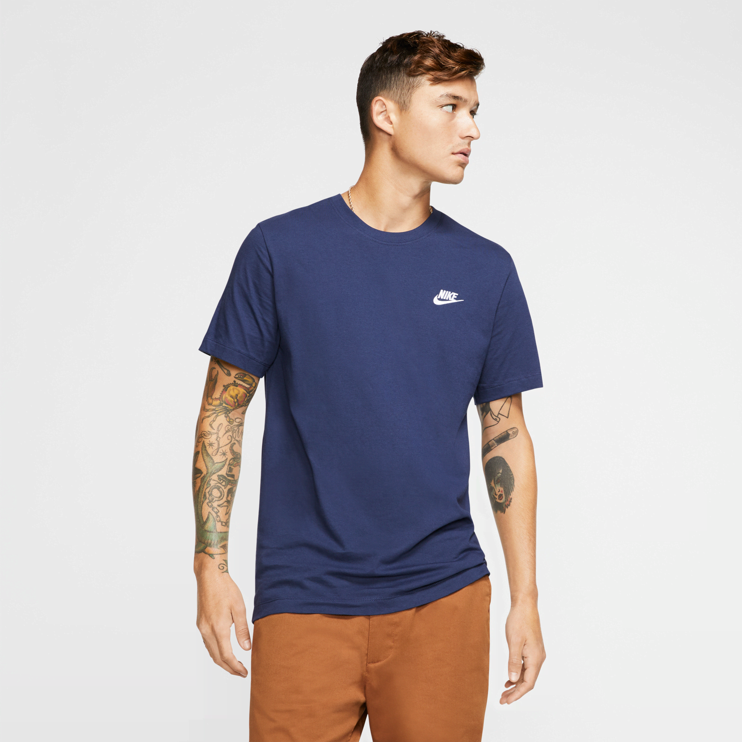 nike t-shirt  sportswear club – uomo - blu