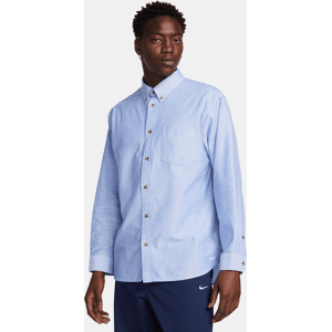 Nike Camicia Oxford Con Bottoni A Manica Lunga Life – Uomo - Bianco