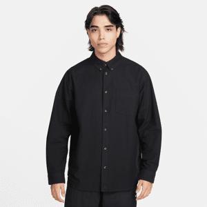 Nike Camicia Oxford Con Bottoni A Manica Lunga Life – Uomo - Nero