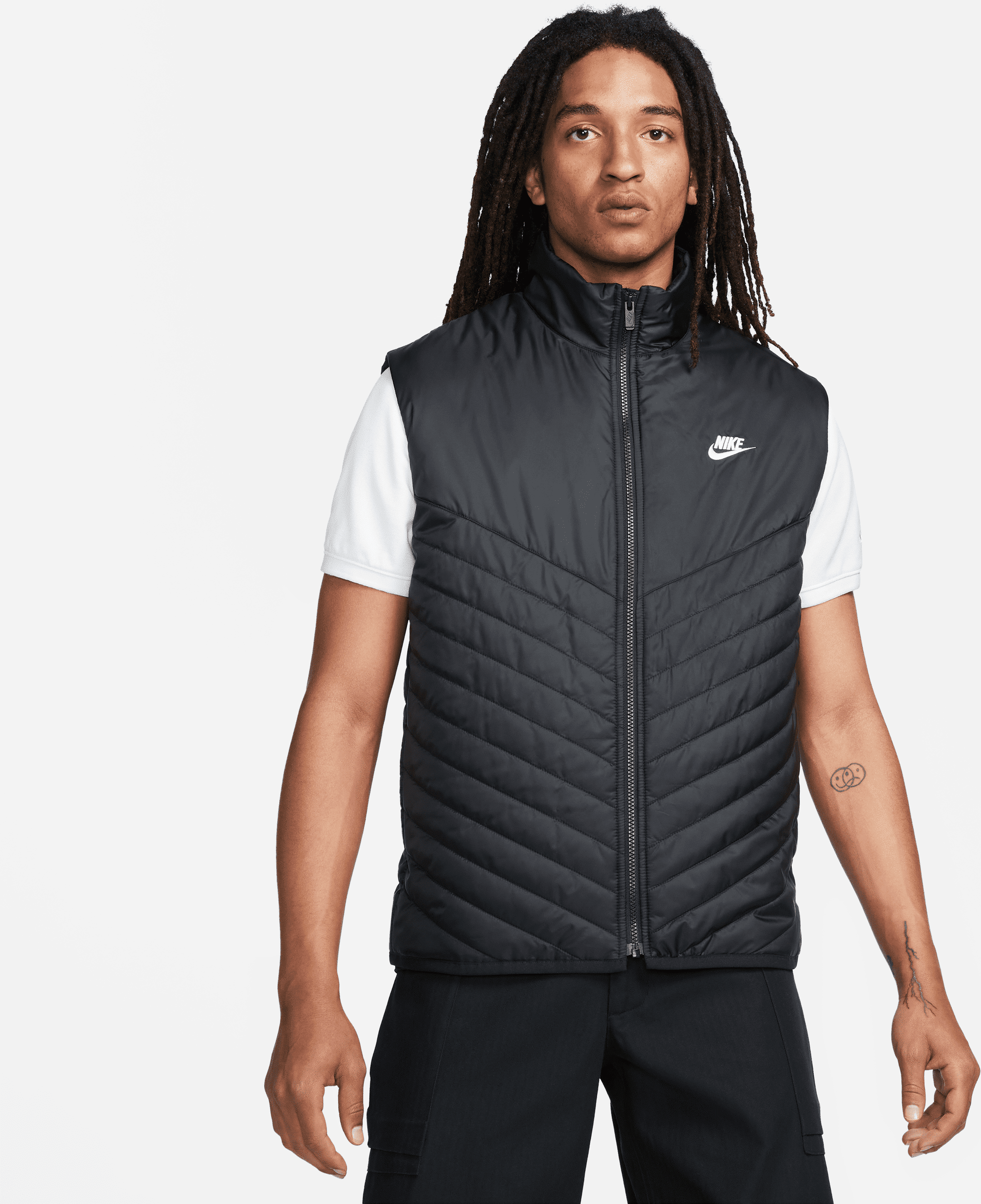 Nike Piumino smanicato di peso medio  Therma-FIT Windrunner – Uomo - Nero