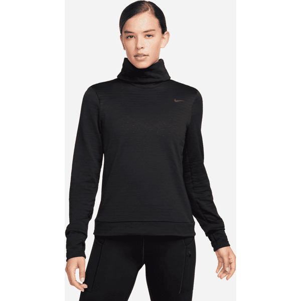 nike maglia dolcevita da running  therma-fit swift element – donna - nero