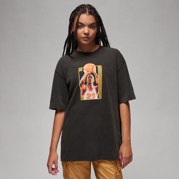 jordan t-shirt oversize con grafica  – donna - nero