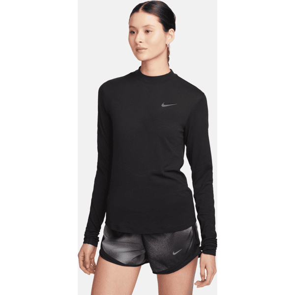 nike maglia da running a manica lunga con collo a lupetto dri-fit  swift – donna - nero