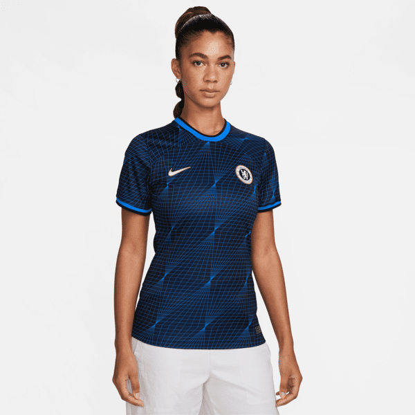 nike maglia da calcio  dri-fit chelsea fc 2023/24 stadium da donna – away - blu