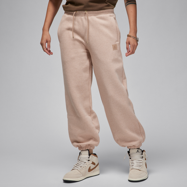 jordan pantaloni  flight fleece – donna - marrone