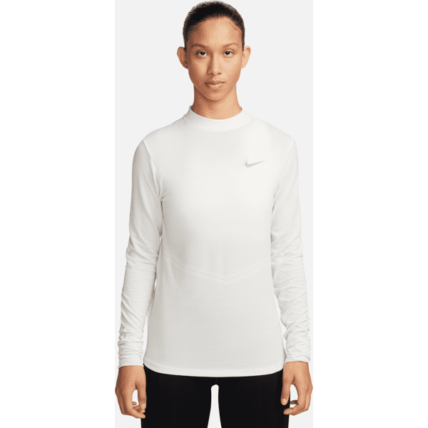 nike maglia da running a manica lunga con collo a lupetto dri-fit  swift – donna - bianco