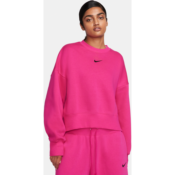 nike felpa a girocollo ultraoversize  sportswear phoenix fleece – donna - rosa