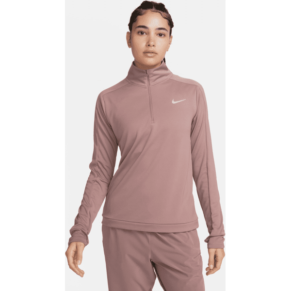 nike felpa pullover con zip a 1/4  dri-fit pacer – donna - viola