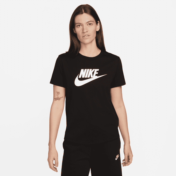 nike t-shirt con logo  sportswear essentials – donna - nero