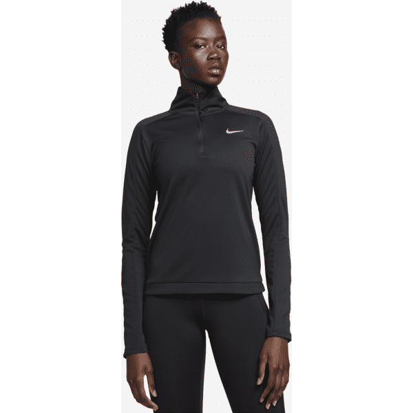 nike felpa pullover con zip a 1/4  dri-fit pacer – donna - nero