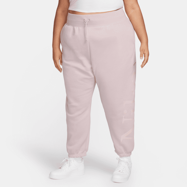 nike pantaloni tuta oversize con logo  sportswear phoenix fleece – donna - viola