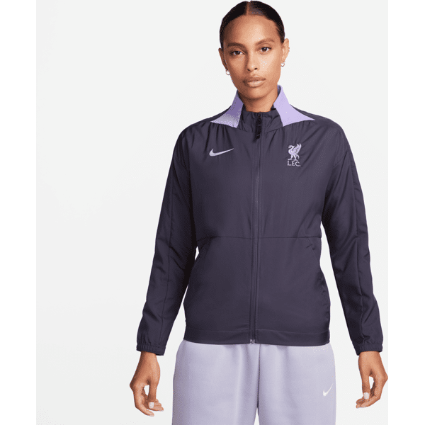 nike giacca da calcio  dri-fit liverpool fc da donna – terza - grigio