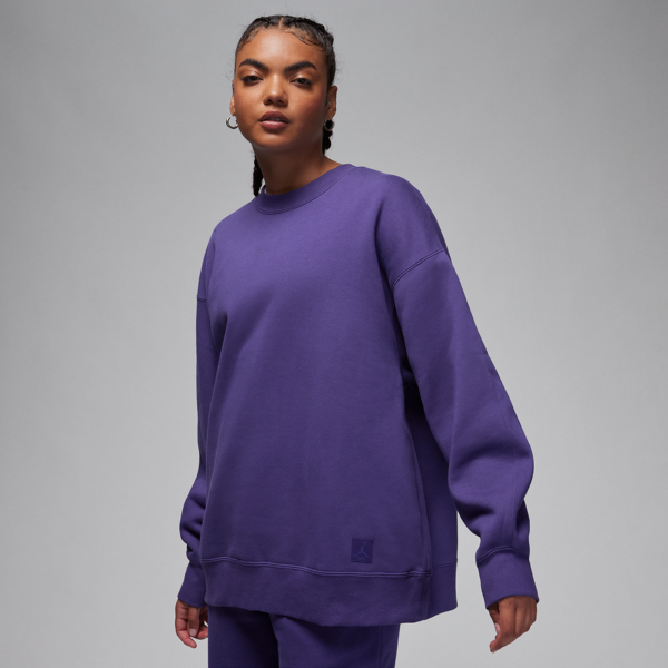 jordan felpa a girocollo  flight fleece – donna - viola