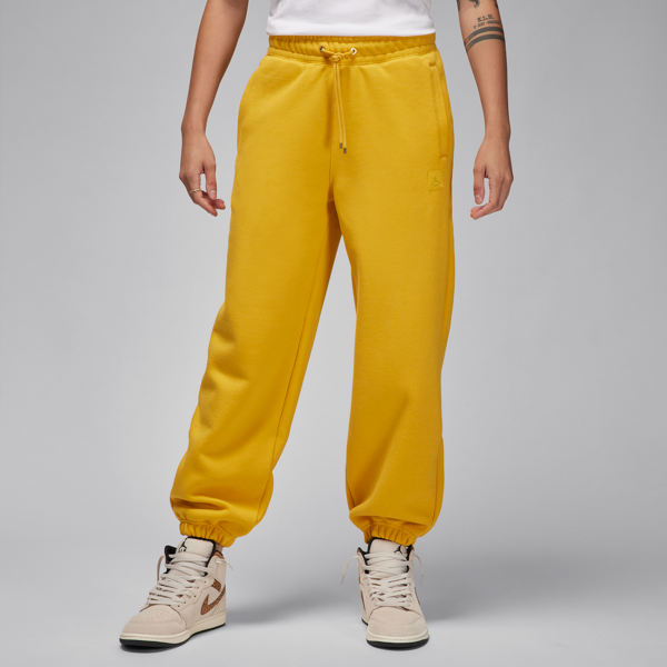 jordan pantaloni  flight fleece – donna - giallo