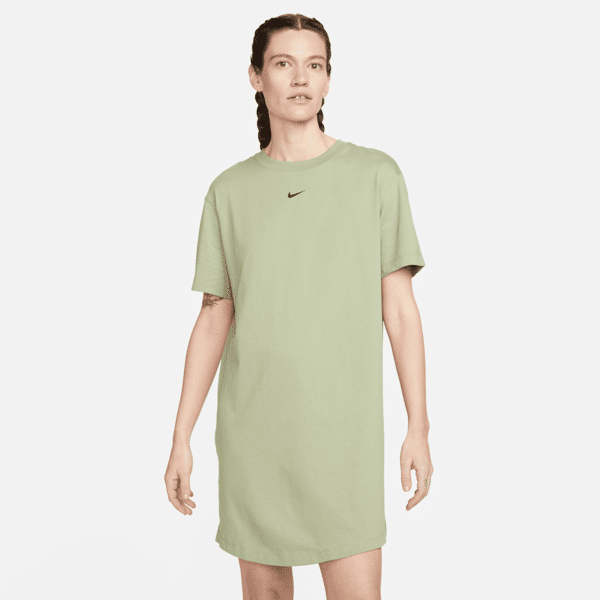 nike abito t-shirt oversize  sportswear chill knit – donna - verde