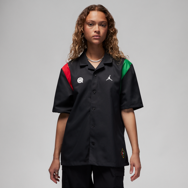 jordan maglia da riscaldamento  quai 54 – donna - nero