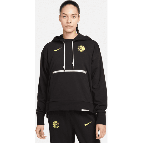 nike felpa pullover con cappuccio  dri-fit inter standard issue – donna - nero