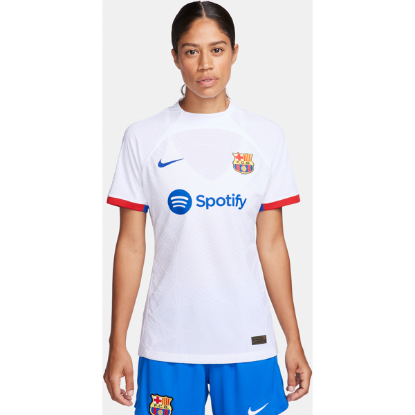 nike maglia da calcio  dri-fit adv fc barcelona 2023/24 match da donna – away - bianco