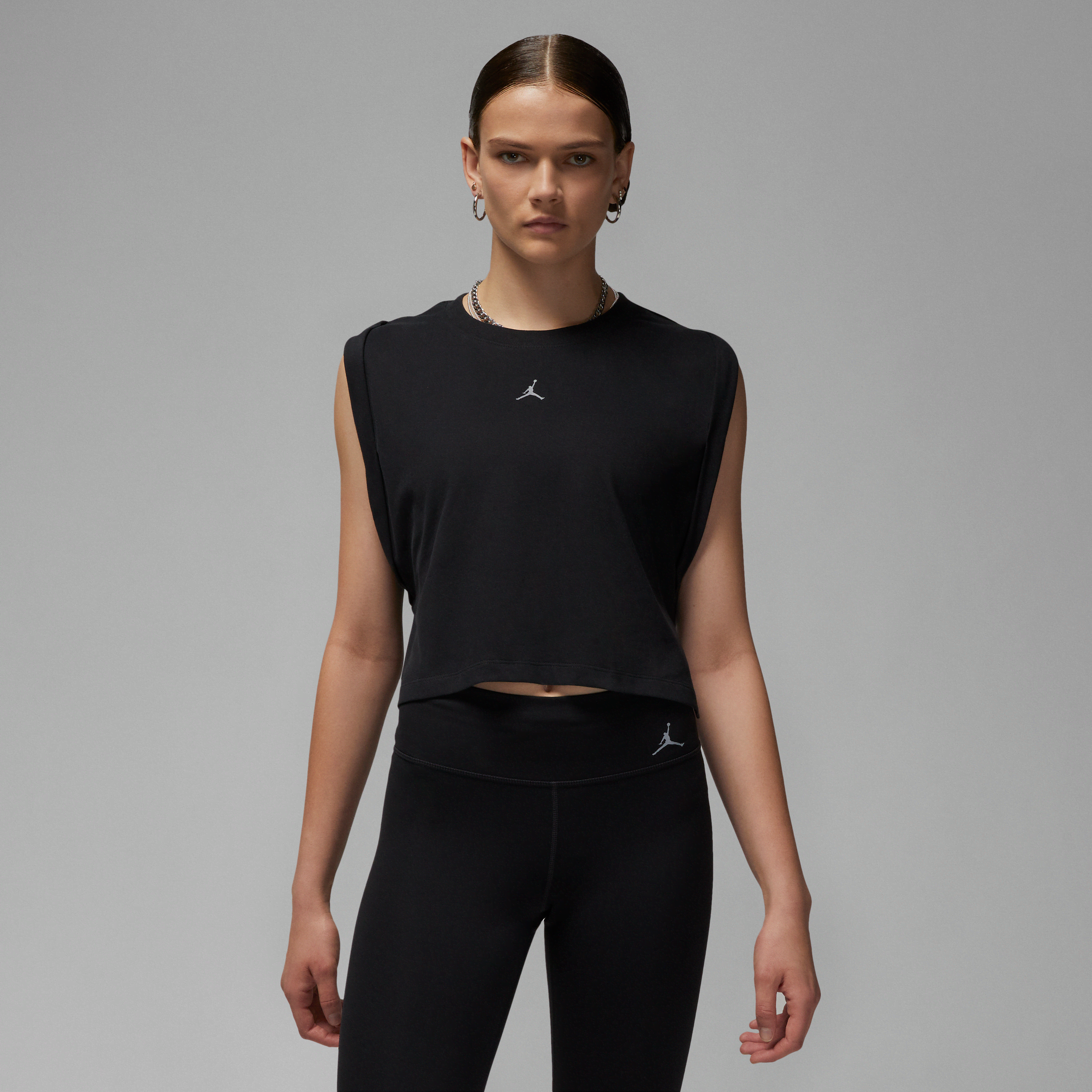 jordan canotta  sport essentials – donna - nero