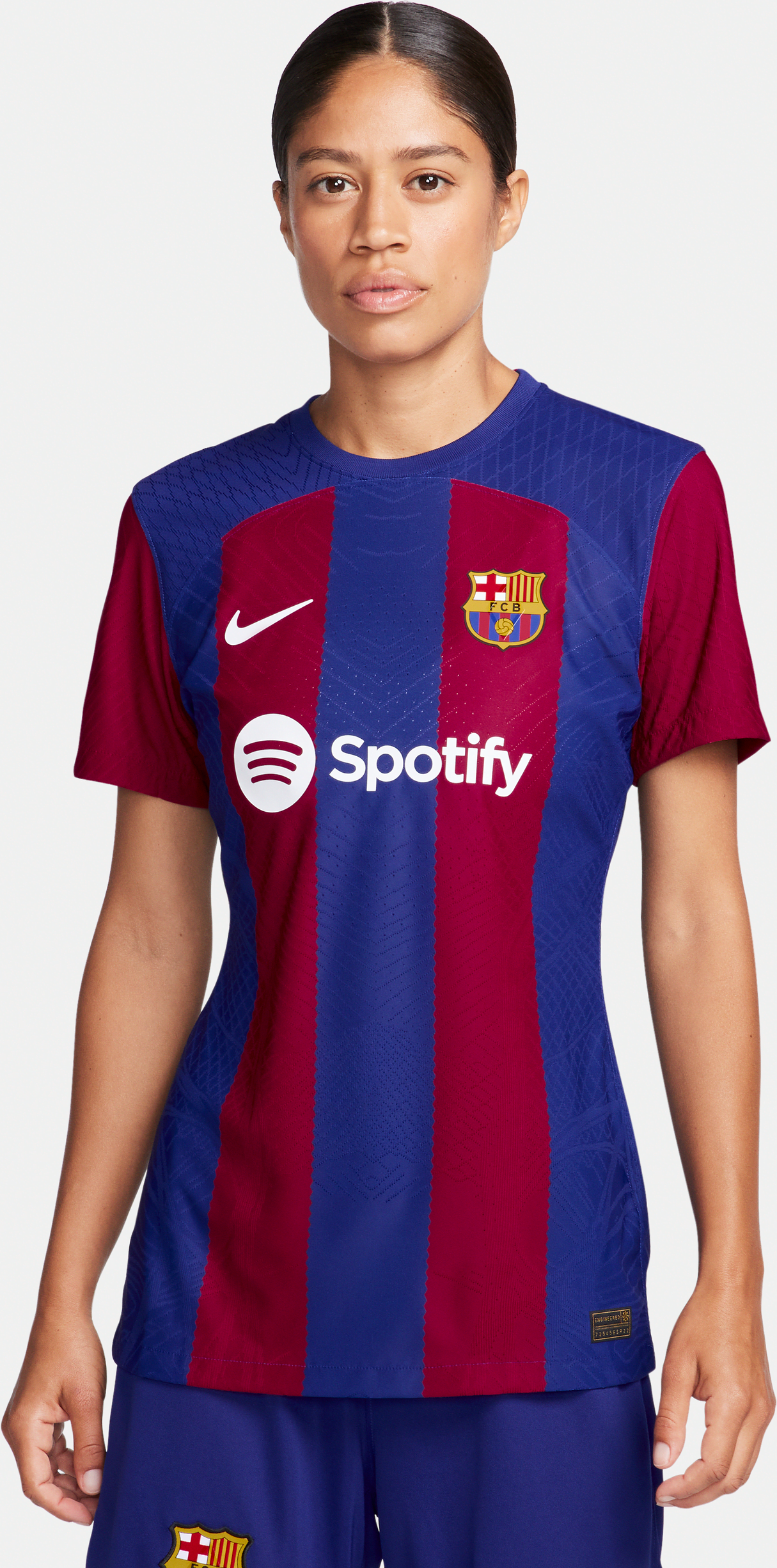 nike maglia da calcio  dri-fit adv fc barcelona 2023/24 match da donna – home - blu