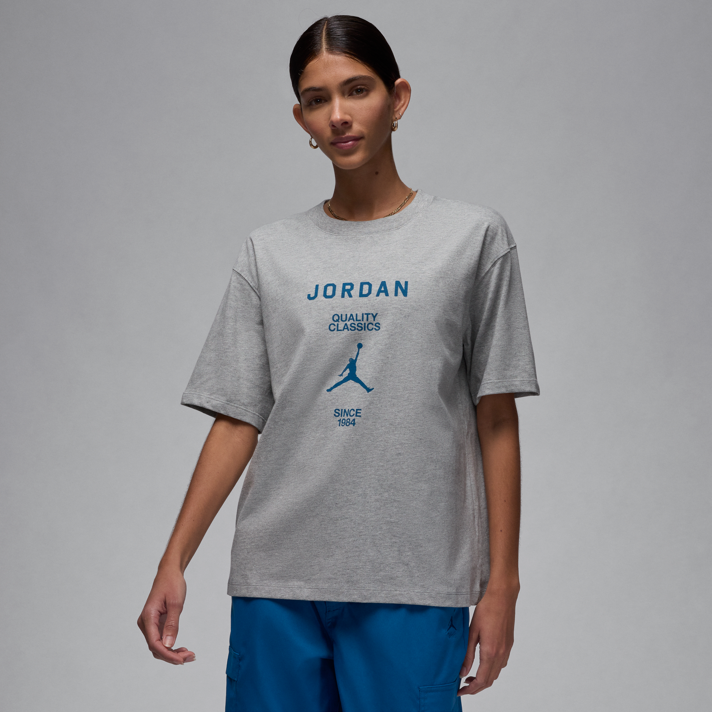 jordan t-shirt girlfriend  – donna - grigio