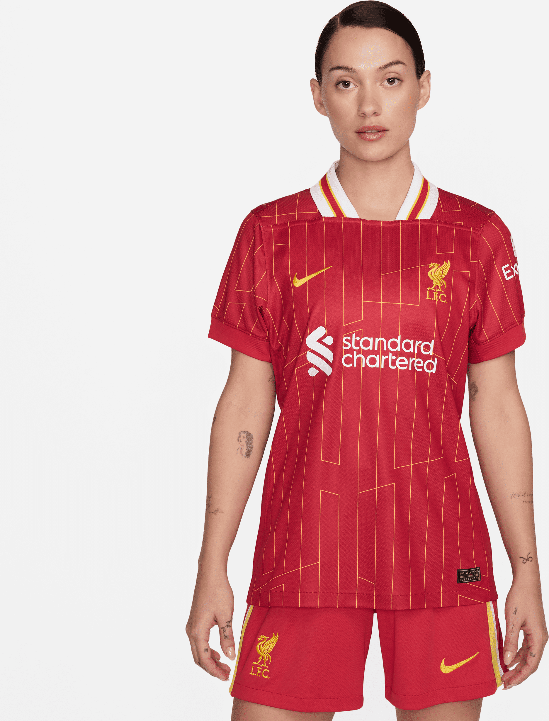 nike maglia da calcio replica  dri-fit liverpool fc 2024 stadium da donna – home - rosso