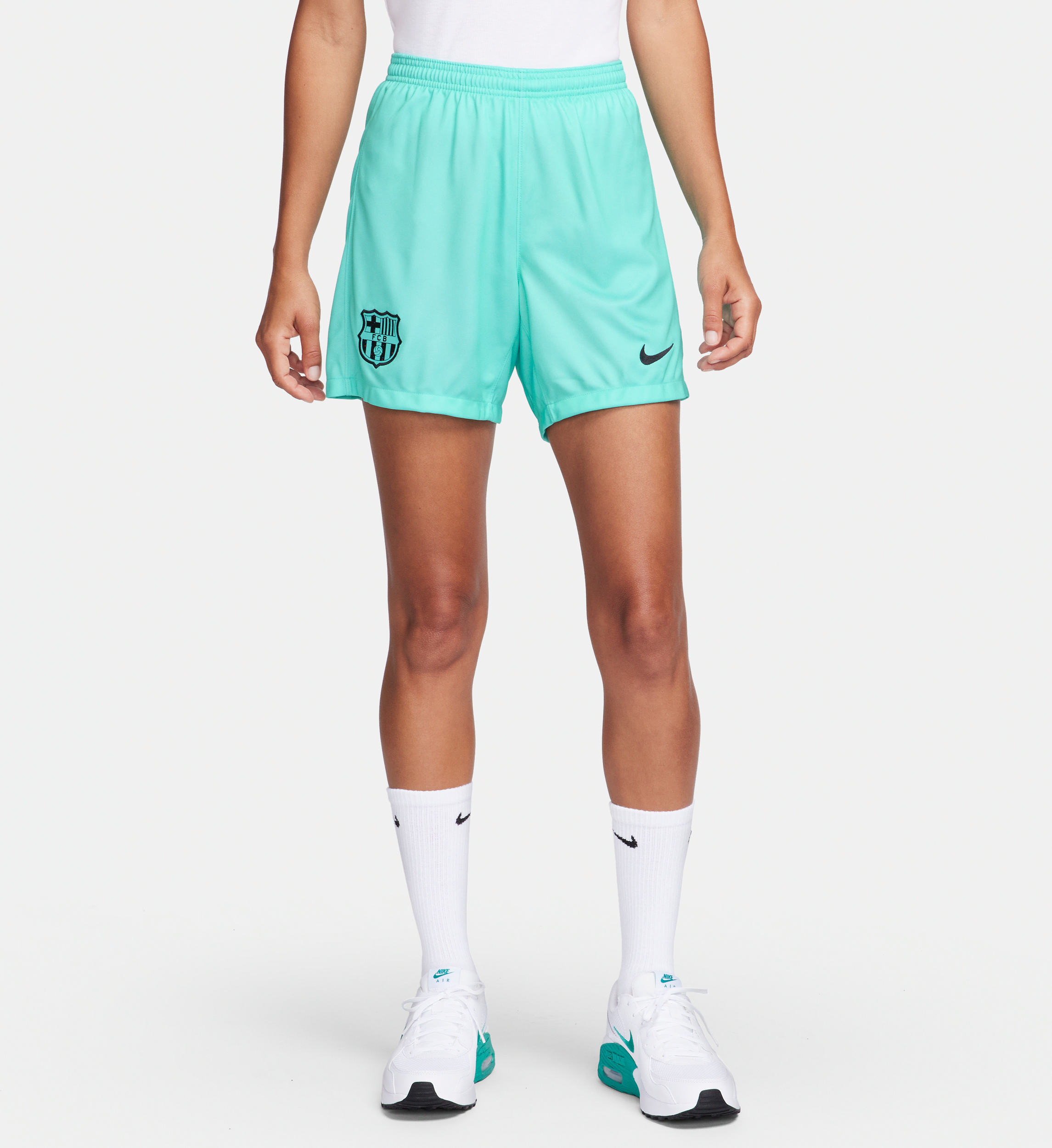 nike shorts da calcio  dri-fit fc barcelona 2023/24 stadium da donna – terza - blu