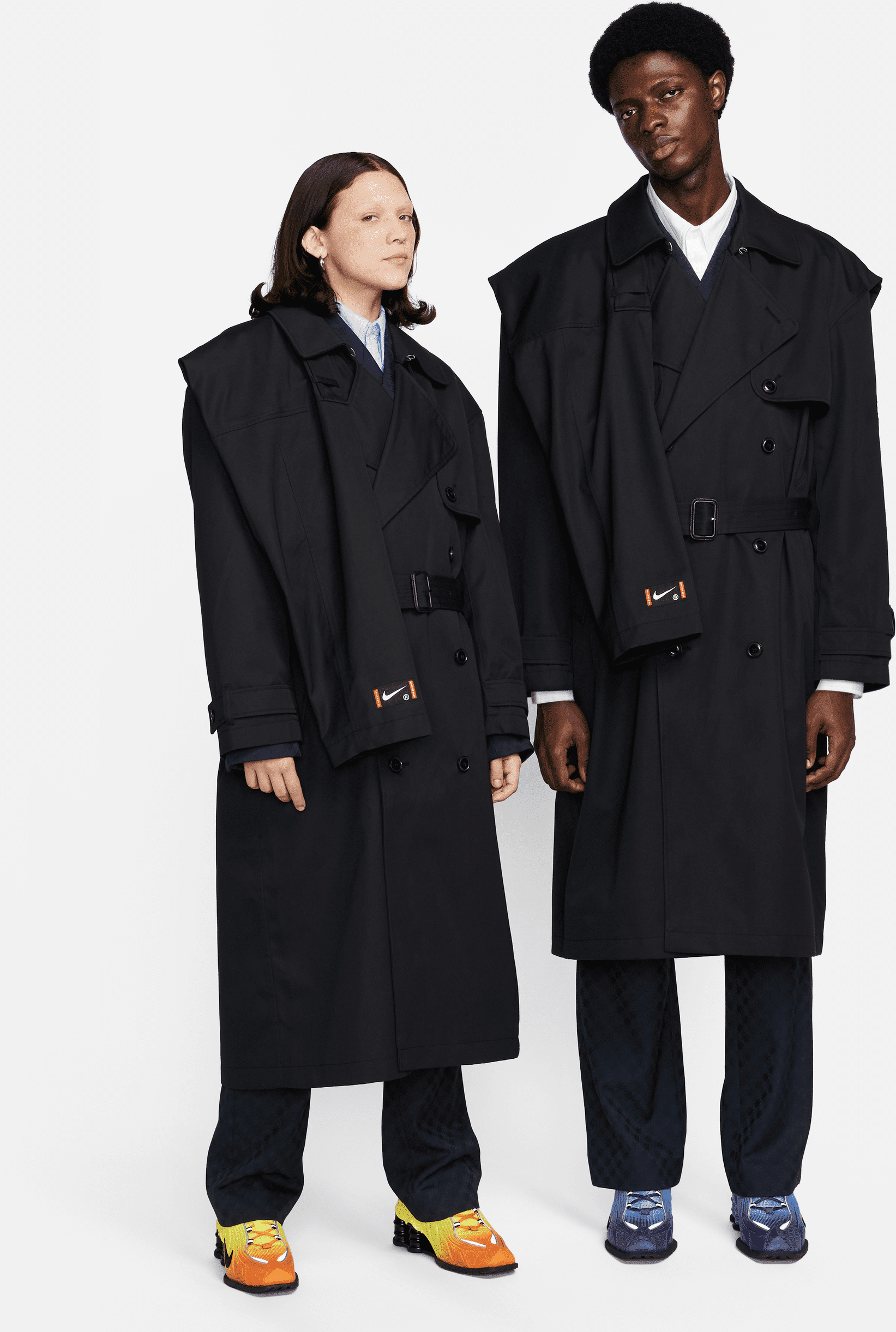 nike trench  x martine rose - blu