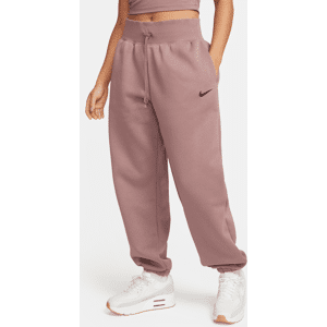 Nike Pantaloni Tuta Oversize A Vita Alta Sportswear Phoenix Fleece – Donna - Viola