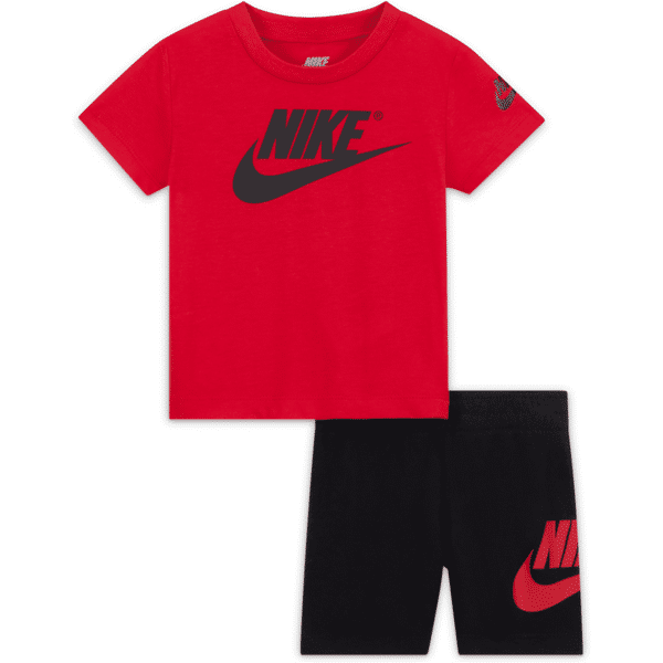 nike completo t-shirt e shorts  – bebè (12-24 mesi) - nero