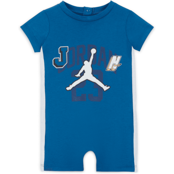 jordan mini-tuta  gym 23 knit romper – bebè (3-6 mesi) - blu