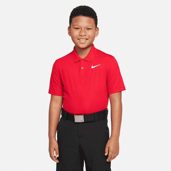 nike polo da golf  dri-fit victory - ragazzo - rosso