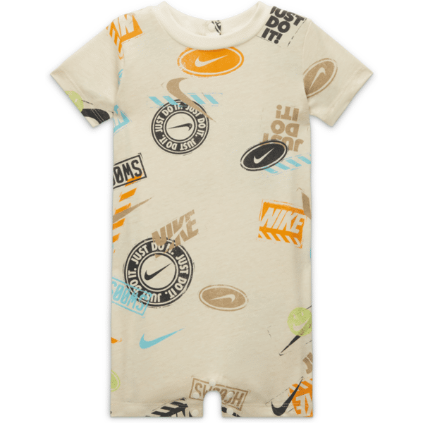 nike mini-tuta  wild air printed romper – neonati - bianco