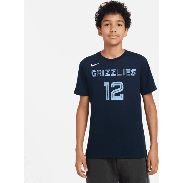 nike t-shirt ja morant memphis grizzlies  nba – ragazzi - blu