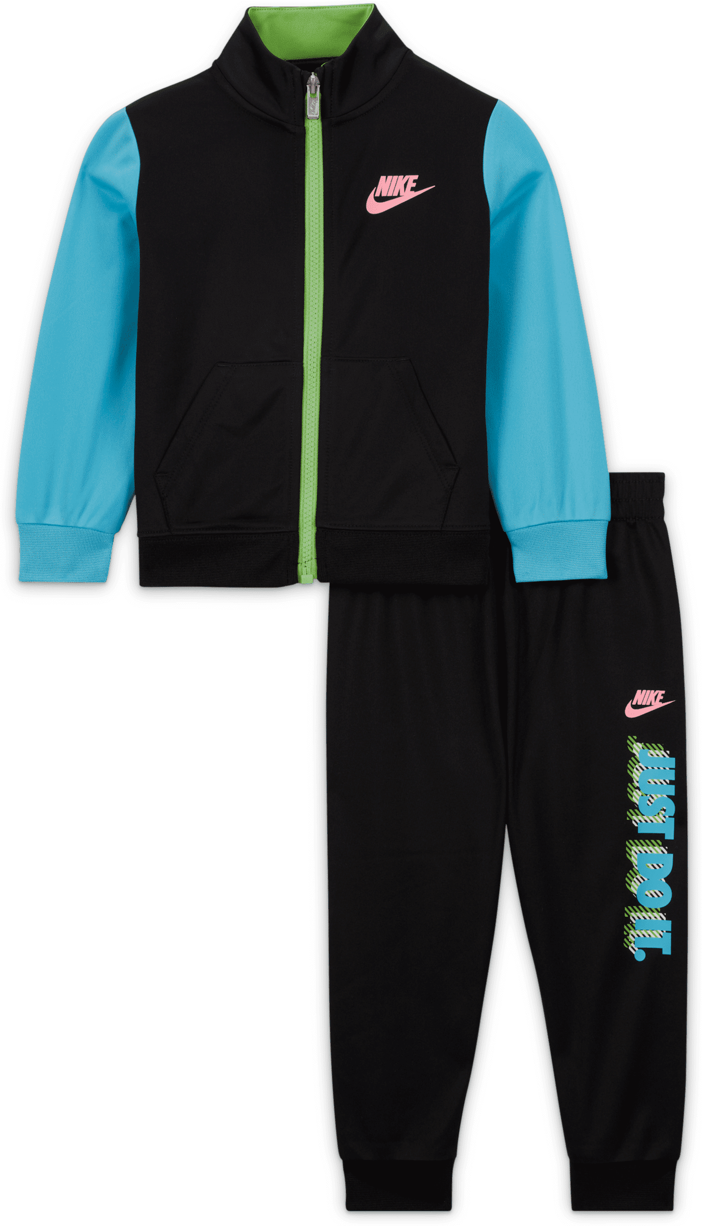 nike tuta  active joy tricot set – bebè (12-24 mesi) - nero