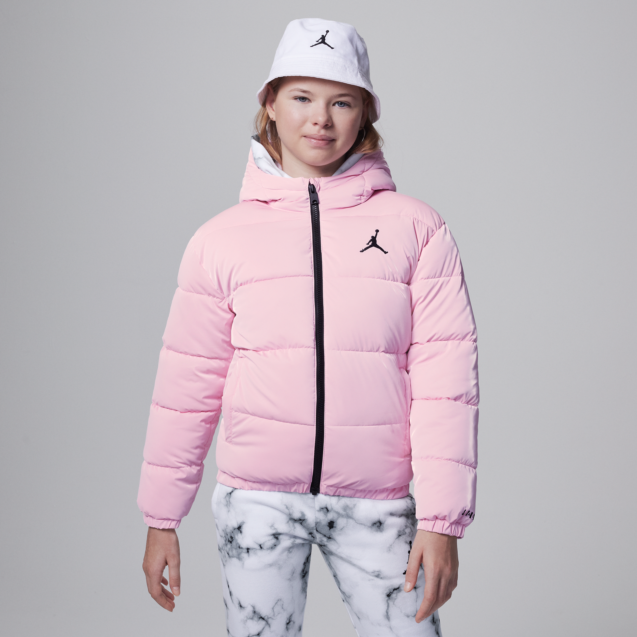 jordan giacca  boxy fit puffer – ragazzi - rosa