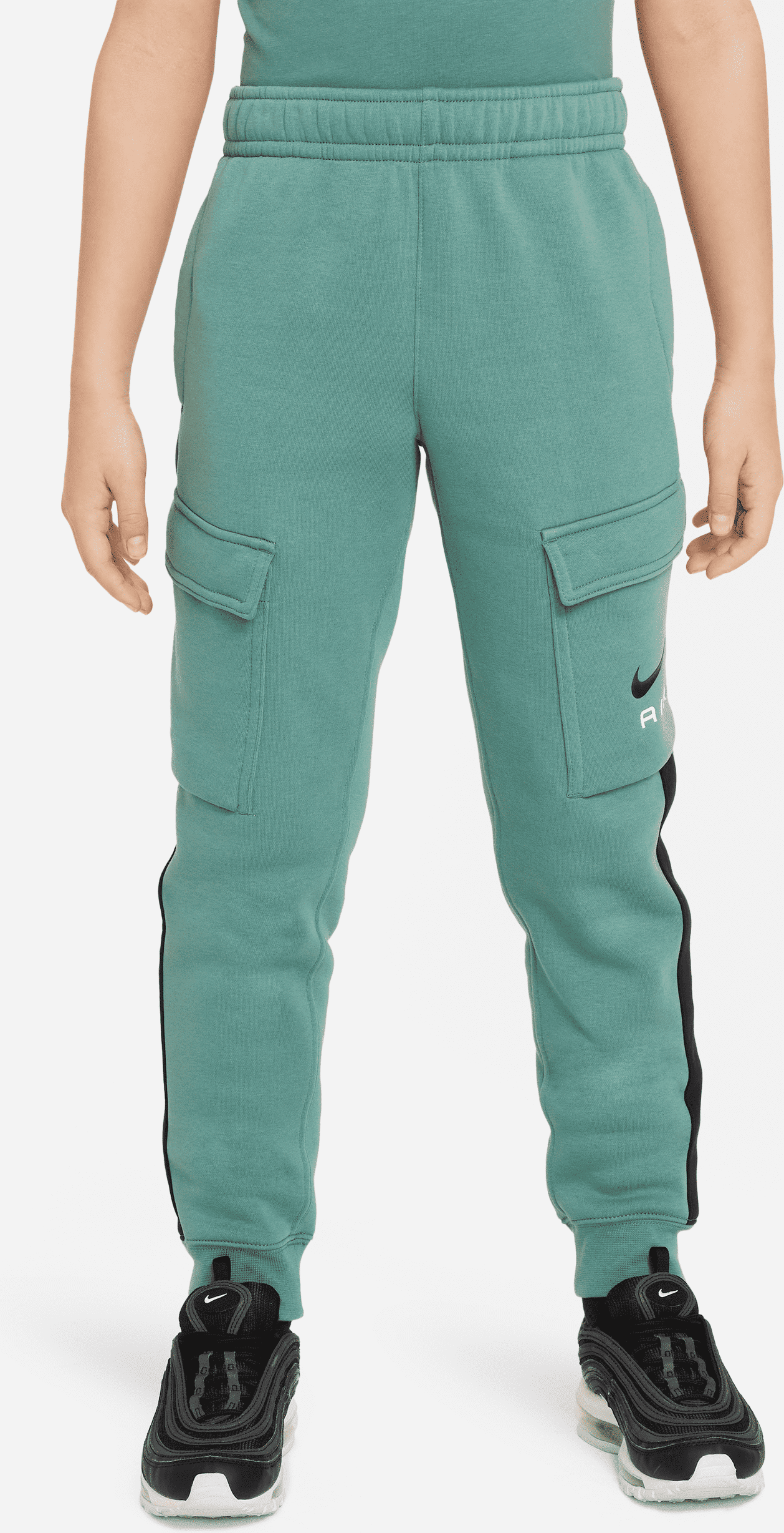 nike pantaloni cargo in fleece  air – ragazzo/a - verde