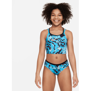 Nike Completo Da Nuoto Midkini Con Incrocio A T Sul Retro – Ragazza - Blu