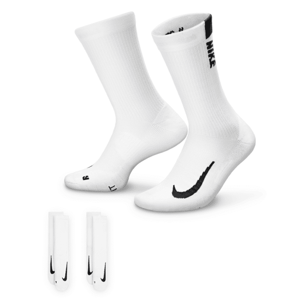 nike calzettoni  multiplier (2 paia) - bianco