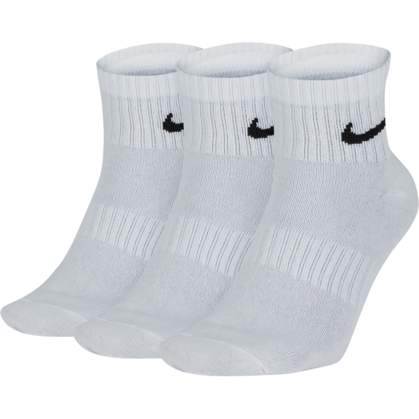 nike calze da training alla caviglia  everyday lightweight (3 paia) - bianco