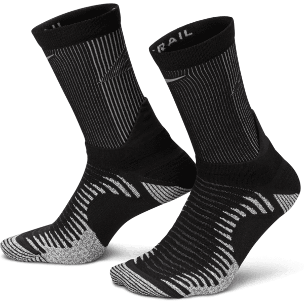 nike calze da trail running di media lunghezza  dri-fit - nero