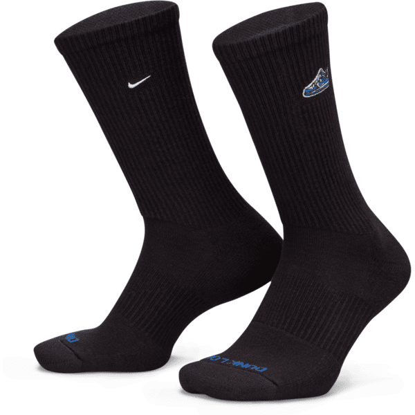 nike calze di media lunghezza ammortizzate  everyday plus (1 paio) - nero