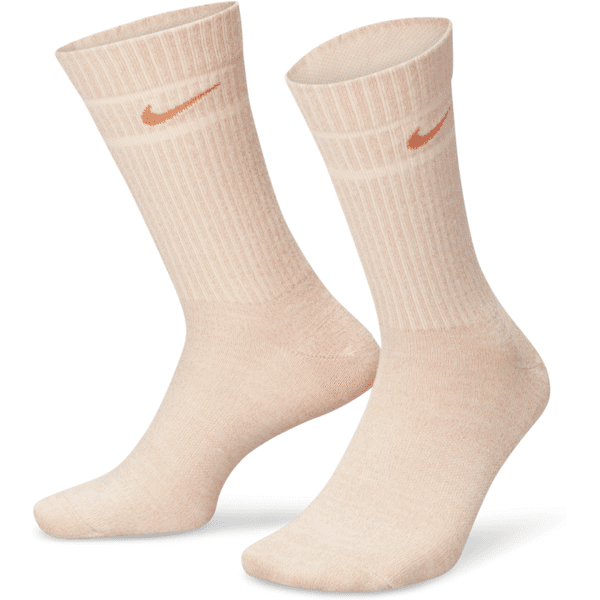 nike calze di media lunghezza con dettagli metallizzati  everyday essential (1 paio) - marrone