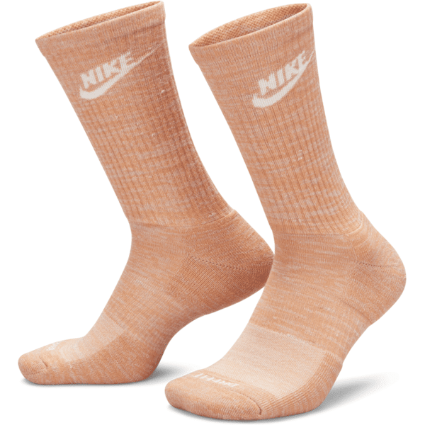 nike calze ammortizzate di media lunghezza  everyday plus - marrone