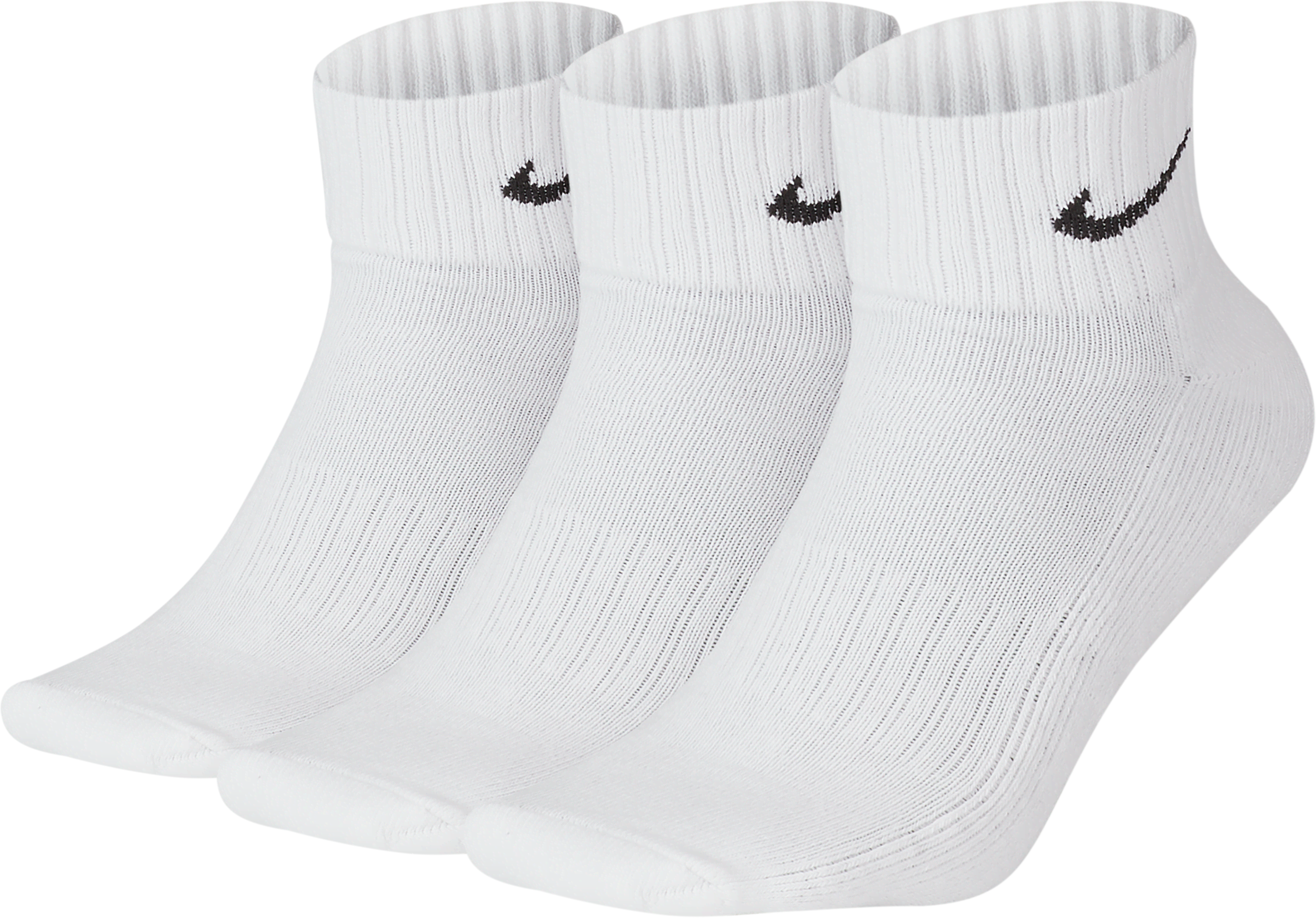 nike calze alla caviglia ammortizzate  (3 paia) - bianco