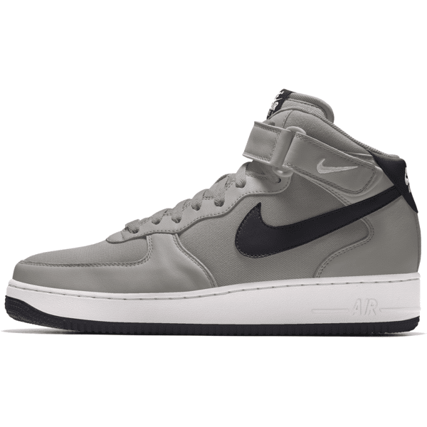 nike scarpa personalizzabile  air force 1 mid by you – uomo - grigio