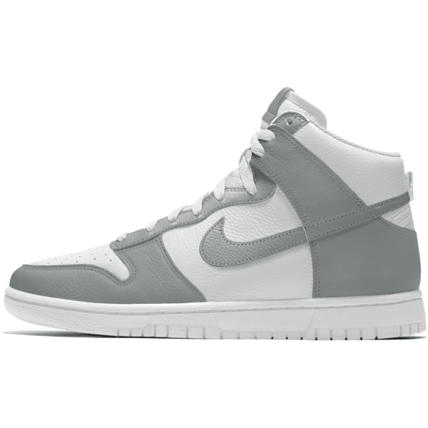 nike scarpa personalizzabile  dunk high by you – uomo - bianco